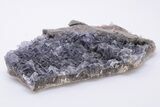 Purple, Cubic Fluorite Crystal Cluster - Pakistan #197030-3
